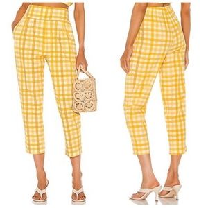 Anthro S/W/F Gingham Print Pants XS